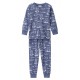 People Wear Organic - Bio Kinder Schlafanzug mit Arktische Tiere-Allover
