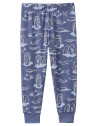 People Wear Organic - Bio Kinder Schlafanzug mit Arktische Tiere-Allover