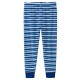 People Wear Organic - Bio Kinder Frottee Schlafanzug mit blauen Streifen