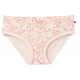 People Wear Organic - Bio Kinder Unterhosen Doppelpack mit Blumen-Allover/uni