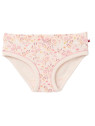 People Wear Organic - Bio Kinder Unterhosen Doppelpack mit Blumen-Allover/uni