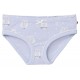 People Wear Organic - Bio Kinder Unterhosen Doppelpack mit Eulen-Allover/uni