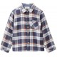 People Wear Organic - Bio Kinder Flanell Hemd mit Karos, dunkelblau