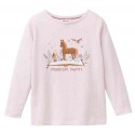 People Wear Organic - Bio Kinder Langarmshirt mit Pferde- und Eulen-Druck