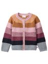 People Wear Organic - Bio Kinder Strickjacke mit Struktur-Strick, bunt