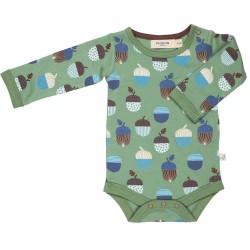 Pigeon - Bio Baby Body mit Eichel-Allover