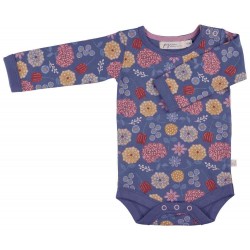 Pigeon - Bio Baby Body mit Winterblüten-Allover
