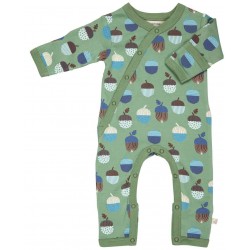Pigeon - Bio Baby Strampler mit Eichel-Allover