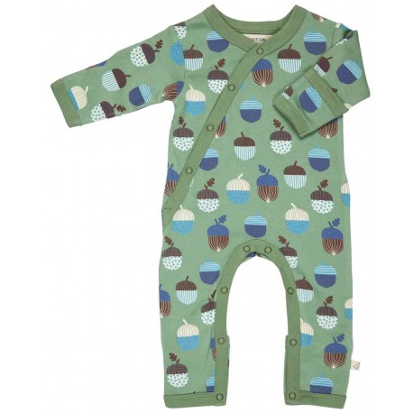 Pigeon - Bio Baby Strampler mit Eichel-Allover