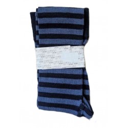 grödo Strumpf - Bio Kinder Strickleggings mit Streifen, marine-navigator