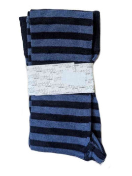 grödo Strumpf - Bio Kinder Strickleggings mit Streifen, marine-navigator