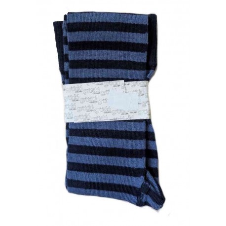 grödo Strumpf - Bio Kinder Strickleggings mit Streifen, marine-navigator