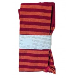 grödo Strumpf - Bio Kinder Strickleggings mit Streifen, tomate-orange
