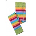 grödo Strumpf - Bio Kinder Strickleggings mit bunten Streifen, stachelbeere-sonne