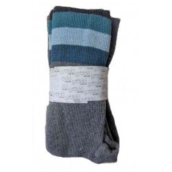 grödo Strumpf - Bio Kinder Frottee Strumpfhose mit Streifen, polarblau