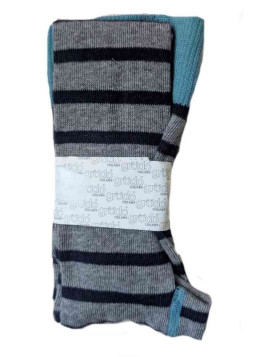 grödo Strumpf - Bio Kinder Strumpfhose mit Streifen, gletscher-marine-coke