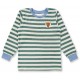 Sense Organics - Bio Kinder Frottee Schlafanzug "Long John" mit Fuchs-Stickerei und Streifen