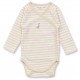 Sense Organics - Bio Baby Wickelbody "Ygon" mit Enten-Stickerei und Streifen