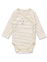 Sense Organics - Bio Baby Wickelbody "Ygon" mit Enten-Stickerei und Streifen