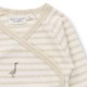Sense Organics - Bio Baby Wickelbody "Ygon" mit Enten-Stickerei und Streifen