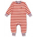 Sense Organics - Bio Baby Frottee Strampler "Viktor" mit Tomaten-Stickerei und Streifen