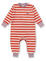 Sense Organics - Bio Baby  Frottee  Strampler "Viktor" mit Tomaten-Stickerei und Streifen