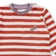 Sense Organics - Bio Baby Frottee Strampler "Viktor" mit Tomaten-Stickerei und Streifen