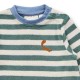 Sense Organics - Bio Baby Frottee Strampler "Viktor" mit Eichhörnchen-Stickerei und Streifen