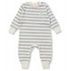 Sense Organics - Bio Baby Frottee Strampler "Viktor" mit Apfel-Stickerei und Streifen