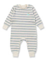 Sense Organics - Bio Baby  Frottee  Strampler "Viktor" mit Apfel-Stickerei und Streifen