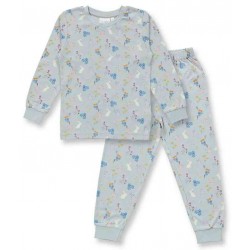 Sense Organics - Bio Kinder Schlafanzug "Long John" mit Hasen-Allover