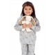 Sense Organics - Bio Kinder Schlafanzug "Long John" mit Hasen-Allover