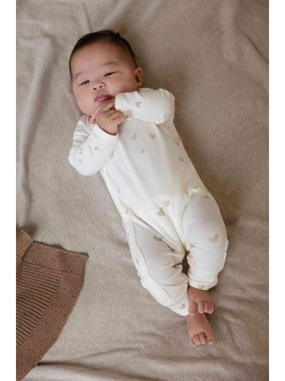 noppies - Bio Baby Wickel-Strampler mit Enten-Allover
