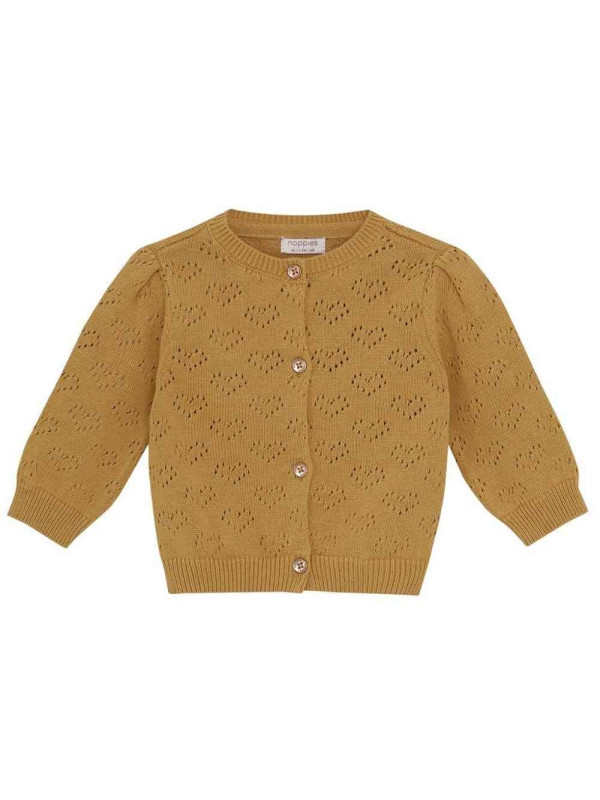 noppies - Bio Baby Strickjacke mit Herz-Muster