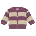 noppies - Bio Baby Strickjacke mit Streifen, lila