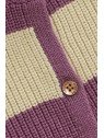 noppies - Bio Baby Strickjacke mit Streifen, lila