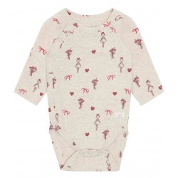 HUST and CLAIRE - Bio Baby Wickelbody mit Ballerina-Allover