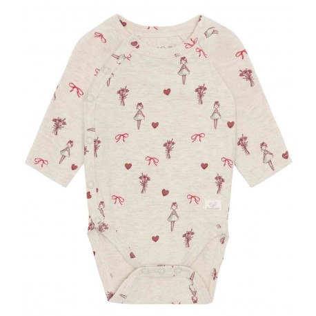 HUST and CLAIRE - Bio Baby Wickelbody mit Ballerina-Allover