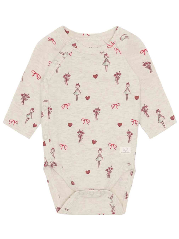 HUST and CLAIRE - Bio Baby Wickelbody mit Ballerina-Allover