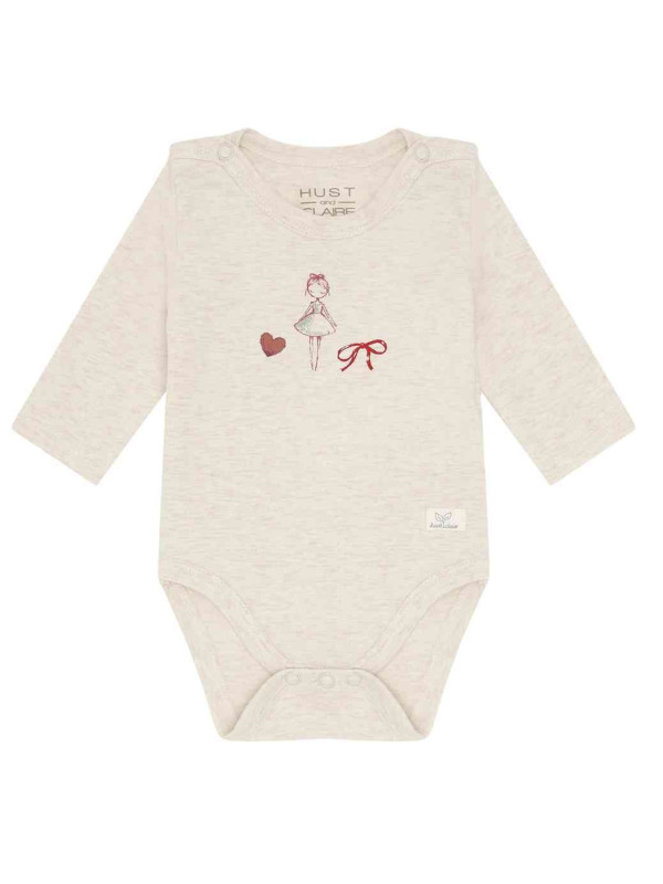 HUST and CLAIRE - Bio Baby Body mit Ballerina-Druck