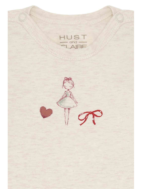 HUST and CLAIRE - Bio Baby Body mit Ballerina-Druck