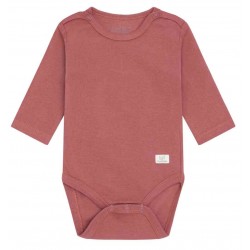 HUST and CLAIRE - Bio Baby Body mit Pointelle-Muster, rose