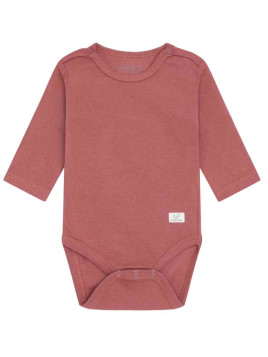 HUST and CLAIRE - Bio Baby Body mit Pointelle-Muster, rose