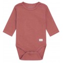HUST and CLAIRE - Bio Baby Body mit Pointelle-Muster, rose