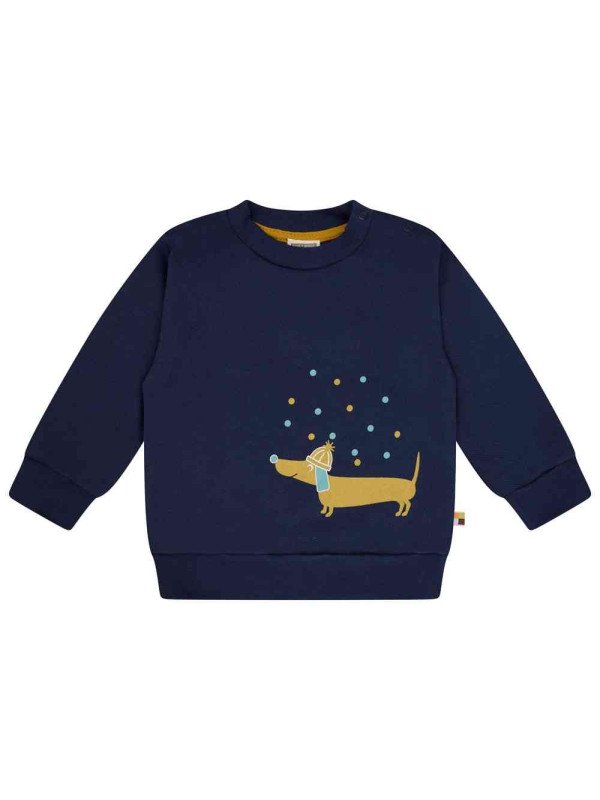 loud + proud - Bio Kinder Sweatshirt mit Hunde-Druck