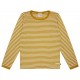 loud + proud - Bio Kinder Langarmshirt mit Streifen, curry
