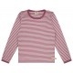 loud + proud - Bio Kinder Langarmshirt mit Streifen, grape
