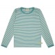 loud + proud - Bio Kinder Langarmshirt mit Streifen, oregano