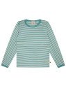loud + proud - Bio Kinder Langarmshirt mit Streifen, oregano