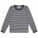 loud + proud - Bio Kinder Langarmshirt mit Streifen, ultramarine
